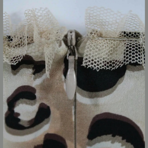 NANETTE LEPORE STRAPLESS SWEETHEART SEQUIN leopard - Picture 4 of 6